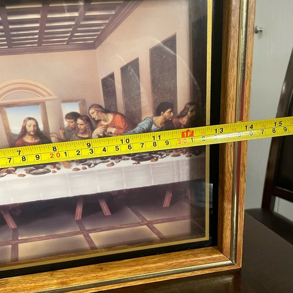 Vintage The Last Supper clock framed Jesus Christ - Picture 6 of 6